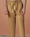 Feroze Kurta Pajama With Golden Motif image number 3